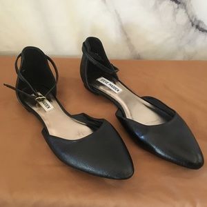 Steve Madden Leather Ankle Strap ballet flat - 8.5